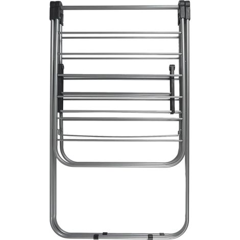 Altobuy – Etendoir à linge pliable 15 mètres – Tubes métalliques – Ailettes rabattables – Dimensions 136.5 x 93.5 x H59cm