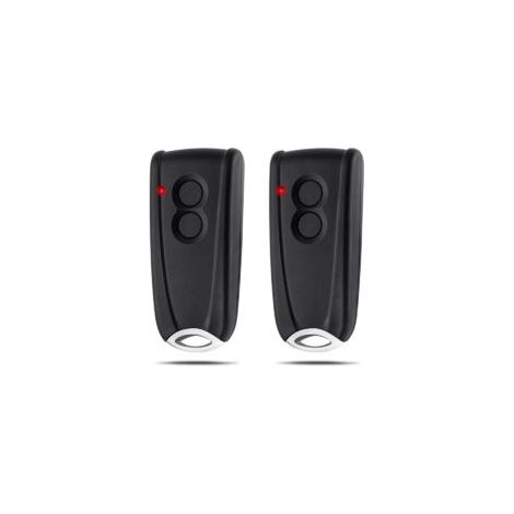 Mando a distancia para puerta de garaje compatible con EcoStar RSC2-433 RSE2-433 RSZ1-433, Hormann Ecostar Liftronic/TUBAUTO EuroPro 500/700/800 y Portronic D2500/D5000/S4000 (2 unidades).