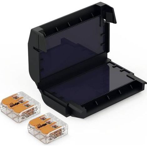 Manchon de raccordement gel 1 pièce – Protection IPX8 contre l'humidité – Compatible bornes WAGO 221 – Section câble 0.2-4mm² - WAGO 221-413 (1/4)