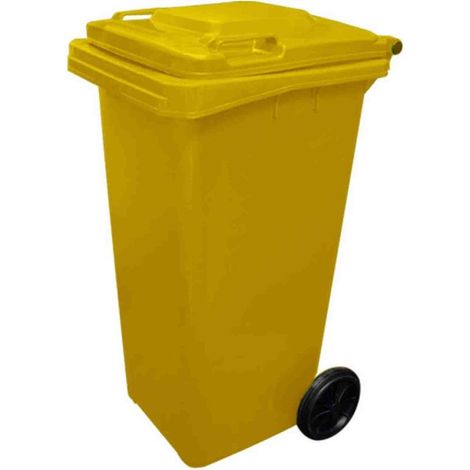 Contenedor de Basura Reciclables de Colores con Ruedas 240L