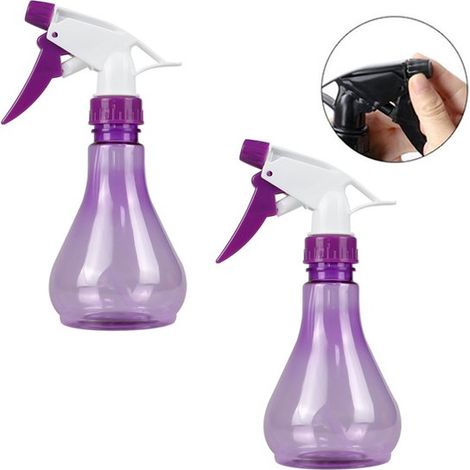 Spruzzatore a pressione trasparente in 2 pezzi - Annaffiatoio per casa e giardino - per casa, balcone, piante in vaso, giardinaggio - Viola (1/5)