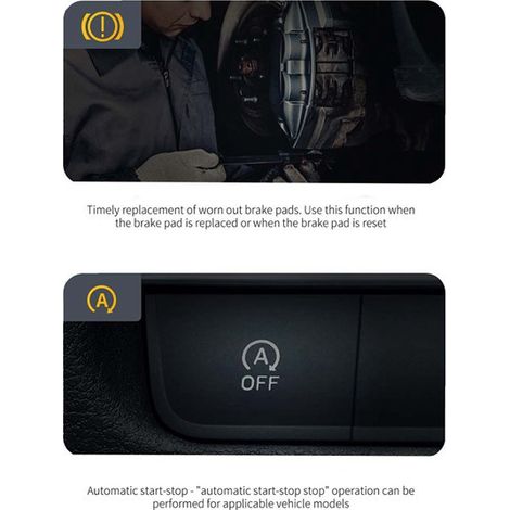 Outil de diagnostic automobile, instrument de test OBD, lecteur de codes OBD2, instrument de décodage d'airbag ABS, type universel. (1/5)