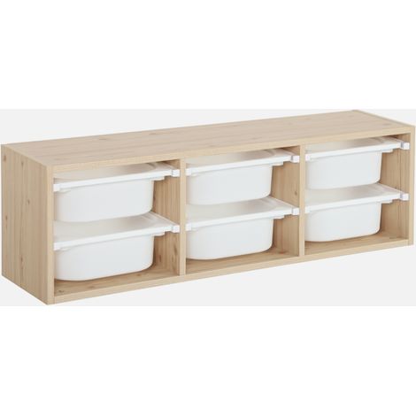 Unidad de almacenamiento para niños, 6 cubos