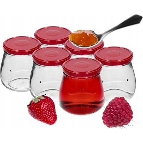 Tarros de mermelada con tapa, 6 piezas, 500 ml (1/5)