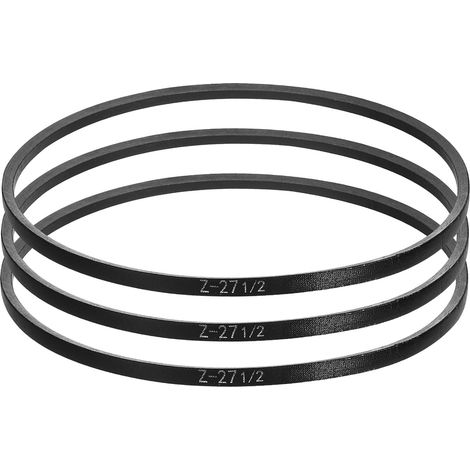 3pcs Courroie Trapézoïdale à Boucle Fermé Z-27, Circonférence Intérieur 700mm Largeur 10mm Épaisseur 6mm, Courroie d'Entraînement Industrielle Caoutchouc pour Système Transmission (1/5)