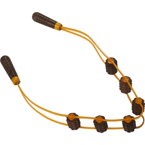 Sangle de massage manuelle en bois pour la relaxation, le drainage lymphatique et l'automassage des vertèbres cervicales à domicile (1/5)