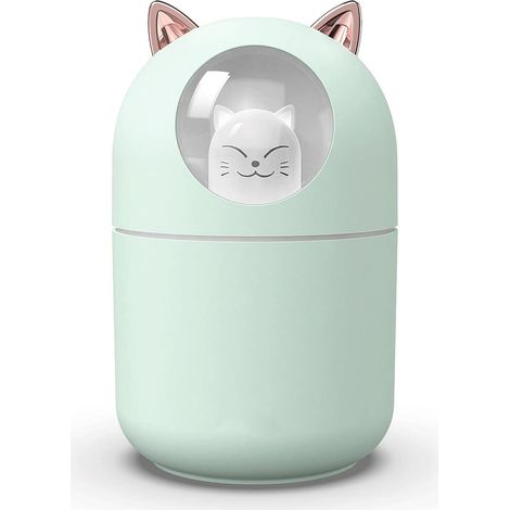 Humidificateur chat 300 ml USB portable, brume fine maison voyage (1/5)