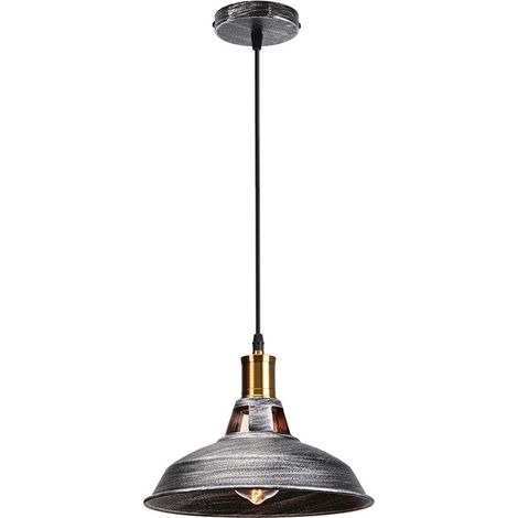 Plafonnier D'Intérieur Suspension Luminaire Rétro En Métal Lampe À Suspension Vintage Pour Ferme, Cuisine, Couloir (1PCS) (1/5)