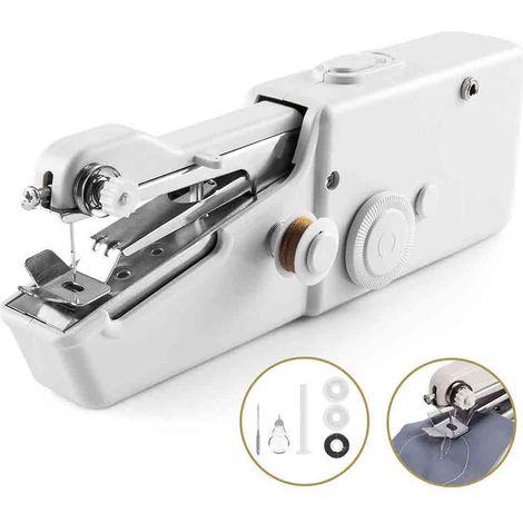 1 Machine à coudre portable, électrique sans fil, rapide, pour tissu, vêtements enfants animaux (1/5)
