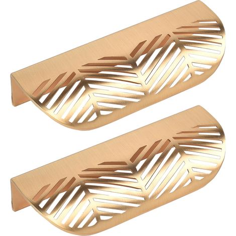2 tiradores para cajones, 117x44 mm, para cajones de cocina y muebles decorativos. (1/4)