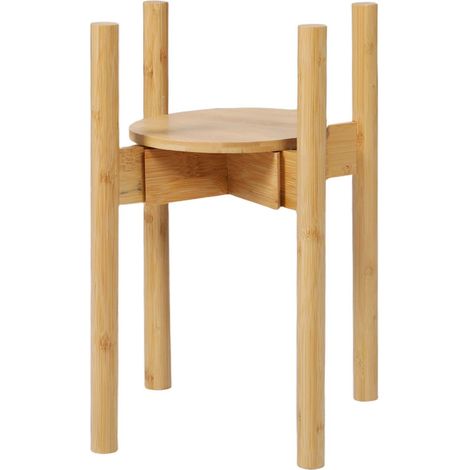 Levede Bamboo Adjustable Plant Stand Indoor Outdoor Modern Display Stand Rack (1/5)