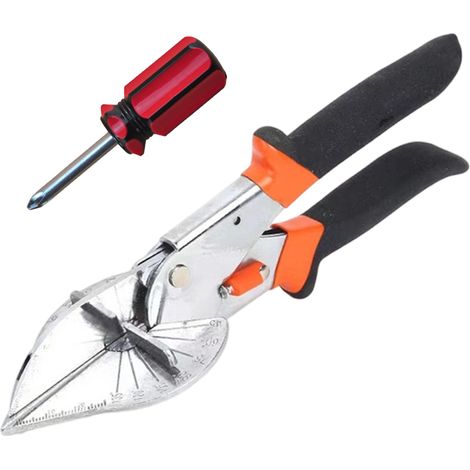 Tijgerschaar - Ajustable 45°-135° - Para Canaletas PVC y Perfiles de Madera - Cuchillas SK5 - Incluye 5 Cuchillas Adicionales y Destornillador Phillips (1/5)