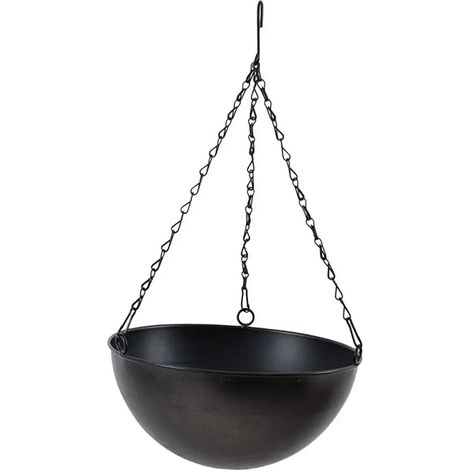 Jardinire suspendue grande jardinire suspendue en mtal noir (1/5)