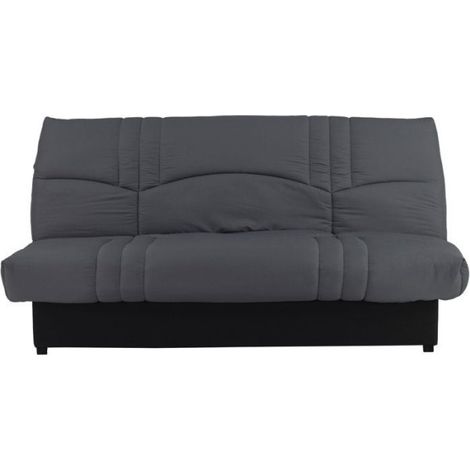 Canapé convertible Clic-clac - 3 places - Tissu Gris Anthracite - 190 x 90 x 92 cm - PIXIE (1/5)