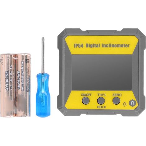 Hochpräzise digitale Wasserwaage IP54 mit Magnetfuß, digitalem Winkelmesser und elektronischem Neigungsmesser zur Nivellierungsmessung (1/5)