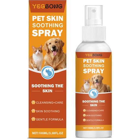 Spray de soin pour la peau des animaux - Nettoie, apaise, doux, convient à un usage quotidien - 100 ml (1/5)