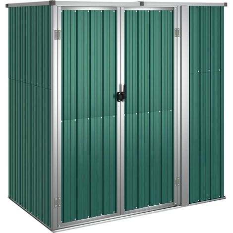 Maison Exclusive - Capanno per Attrezzi Verde 161x89x161 cm in Acciaio Zincato (1/5)