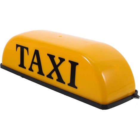 Zerodeko Feu de Taxi Magnétique Jaune 12v pour Voiture Lampe (1/5)