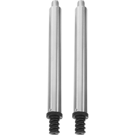 Base de brosse toilette rechange en acier inoxydable , 2 pièces avec raccord fileté pour accessoires (1/5)