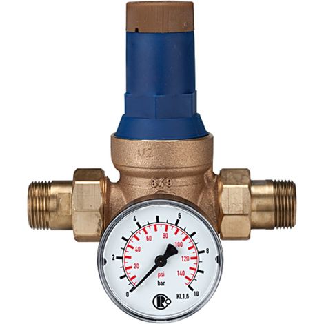 Riegler Druckregler für Trinkwasser, DVGW-geprüft, R 1 1/4, 1,5 - 6 bar (1/4)