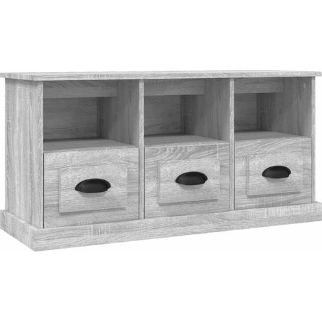 Maison Exclusive - TV-Schrank Grau Sonoma 100x35x50 cm Holzwerkst (1/5)