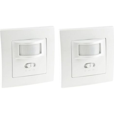 Motion detector I recessed I LED compatible with a range of 9 m - 2-wire technology - IP20 I replaces a switch, White (1/5)