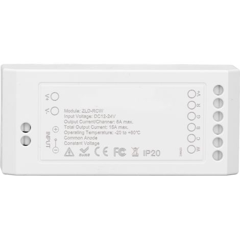 Pilote LED Zigbee pour bande lumineuse RGB+CW, contrôleur intelligent maison domotique, compatible avec application, tension DC1224V