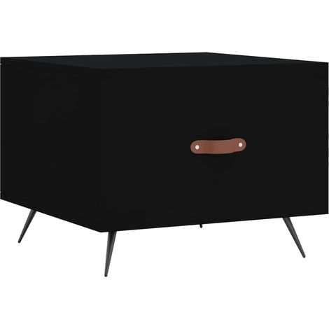 Maison Exclusive - Couchtisch Schwarz 50x50x40 cm Holzwerkstoff