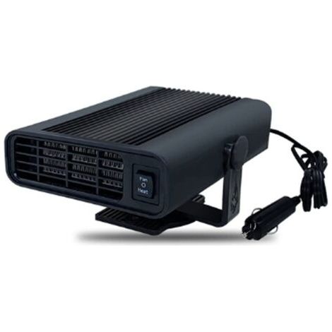 Pair Chauffage de voiture portable 12 V/24 V, chauffage rotatif à 360°, 150 W, chauffage électrique, dégivreur, chauffage de voiture (couleur : noir, taille : 12 V) (1/5)