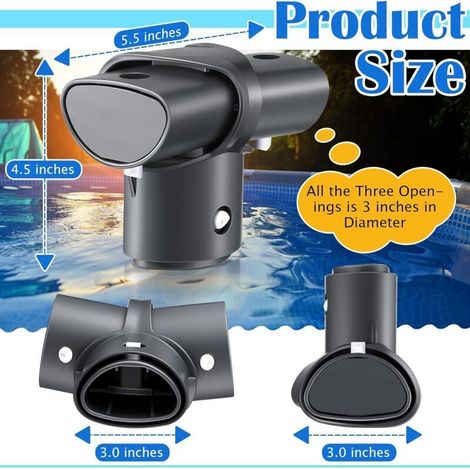Raccord en T et Poutre Intex 12427 – pour Piscines Tubulaires de 15 Pieds et Plus
