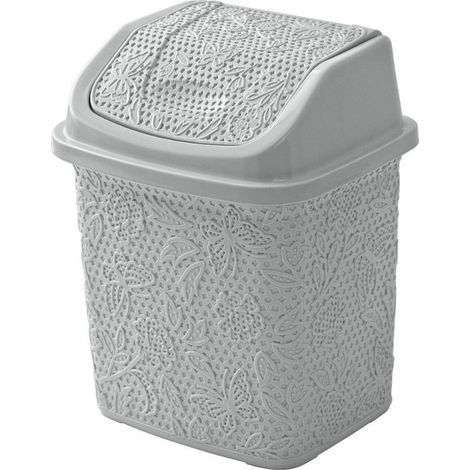 PAPELERA 5 LFLORES GRIS