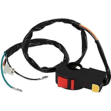 Interrupteur de phares antibrouillard au guidon, bouton marche/arrêt, avertisseur sonore de phare, interrupteur d'extinction des feux de brouillard pour moto, interrupteur de phare. (1/5)