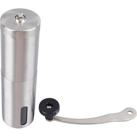 Stainless steel manual coffee grinder, sealed, easy to clean, precise, for home use (1/5)