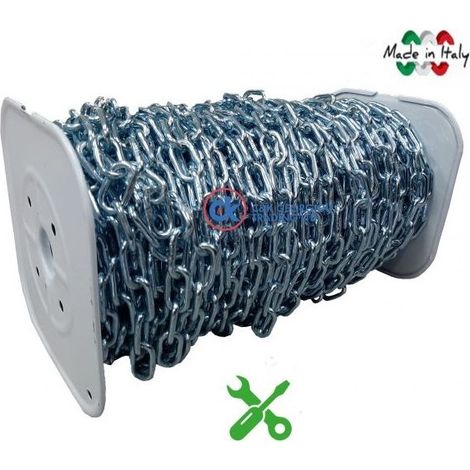 CandK Georgiou Trading Ltd CAT-C02030 Catena galvanizzata 3 mm 50 m colore Acciaio