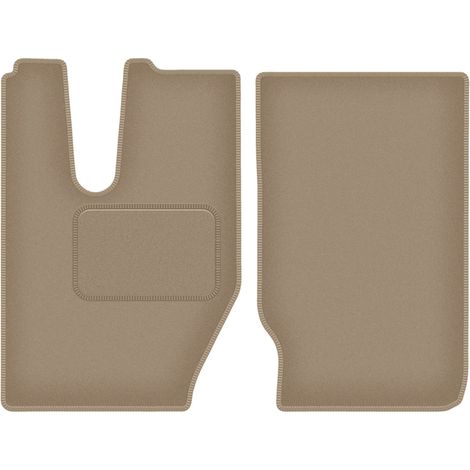 Velours-Fußmatten für: Iveco X-WAY Pickup (ab 2020), beige
