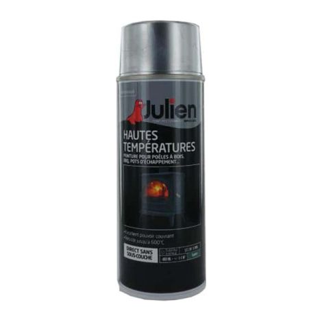 JULIEN Hochtemperatur-Aerosolfarbe satiniert Aluminium 400ml