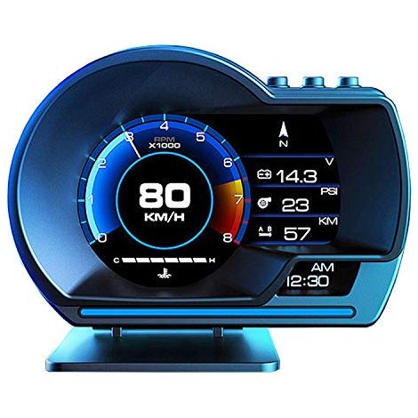 4" HUD OBD2 Head Up Display HUD GPS 2 System OBD2 Gauge Computer Car ECU RPM Speedometer Odometer Turbo/Turbine Pressure Oil/Water Temperature Compass Time Altitude Fault Code (1/5)