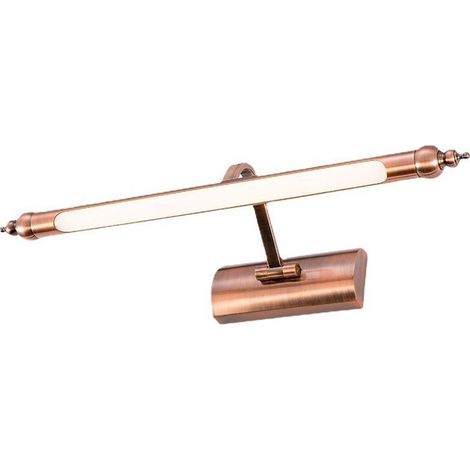 Applique murale à LED 8W orientable bronze antique 2700-3000K éclairage tableau miroir 45cm (1/5)