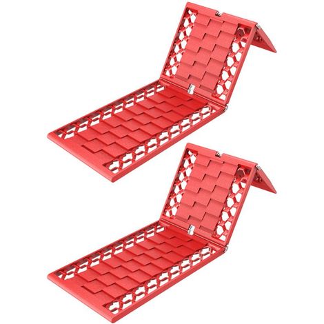 Planches De Traction Pliable - PP Antidérapant Pour Neige Glace Boue Sable - 2 Pièces (1/5)