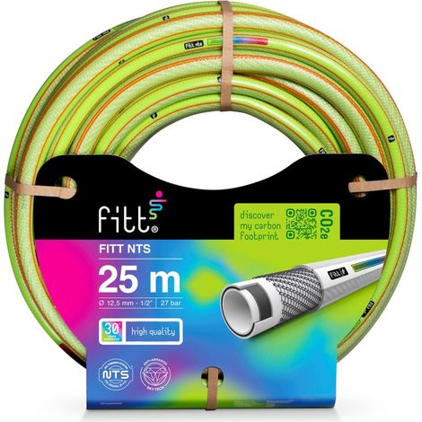 Bradas FITT NTS Lime Manguera de riego verde 25m flexible (1/3)