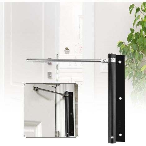 Automatischer Türschließer aus Aluminium mit einstellbarer Federstärke, feuerfester Türscharnierpuffer für Zuhause und Büro (1/5)