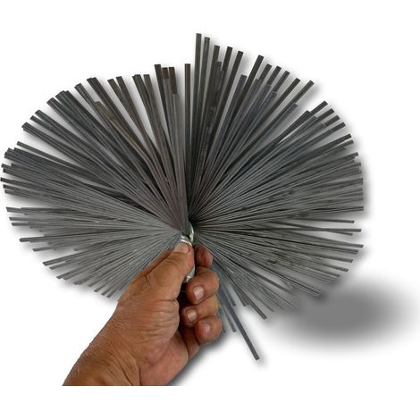 Hérisson acier rond  Embout acier fileté  Ramonage conduits non gainés - Ø 350 mm - Hérisson acier
