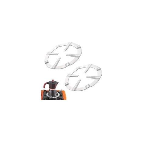 2 Pièces Support De Casserole Moka, Support Pot À Moka Acier Inoxydable Pour Cuisinière Gaz Rond Métal Réducteur D'Anneau De Gaz Cafetière Réducteur Étagère Anneau Pour Cuisson