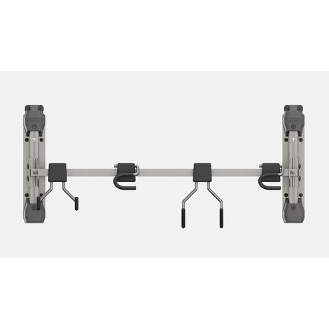 Keter 260708 Appendi Attrezzi da Parete 4 Ganci Regolabili Portata 36 Kg per Casette da Giardino colore Nero (1/5)