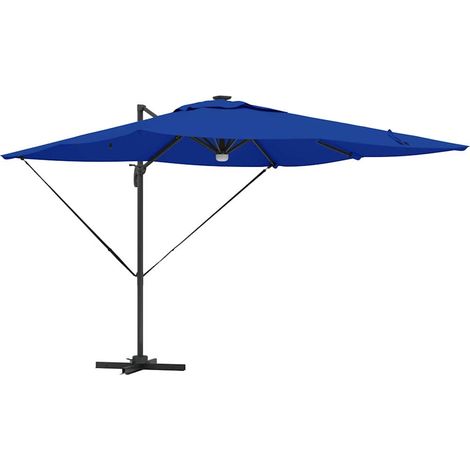 Parasol Roma Bleu 286 x 284 x 270 cm Aluminium et polyester