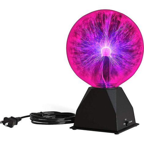 Lampe de nuit boule ionique en verre magique, objet de décoration pour chambre créative, lampe de bureau ou de table (1/4)