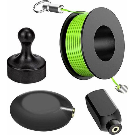 Extracteur MagnéTique,Outil D'Extraction De Fil,SystèMe De Traction De Fil De Bande De Poisson,Outils De PêChe De Fil De CâBle MéTallique Kit De Bande De Poisson éLectrique Coaxial B (1/5)