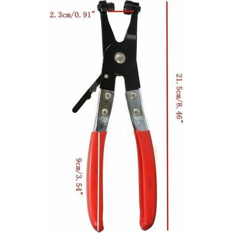 Pince pour colliers de serrage de tuyau d'eau Pince pour faisceaux de tuyaux revêtus de plastique à gorge droite (1/3)