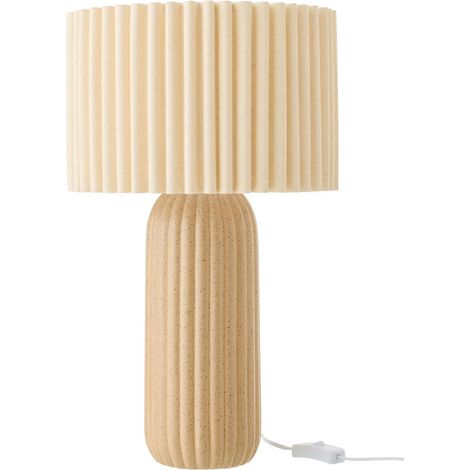 Lampe à Poser en Céramique "Ruth" 50cm Camel (1/3)