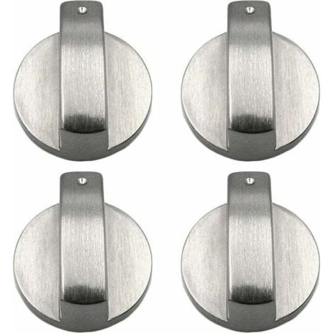 Ulisem – 4er-Set Gasherdknöpfe aus Zinklegierung – 6 mm Durchmesser – Abriebfest – Modernes Küchendesign (1/5)